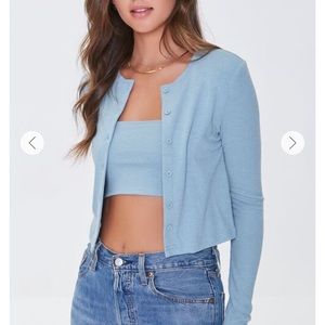 Cardigan tube tope sweater set